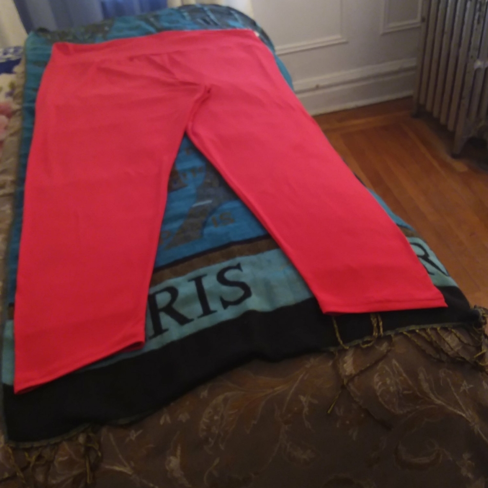 ADORABLE  FEATHERS WOMAN POLYESTER  SPANDEX PANT $40